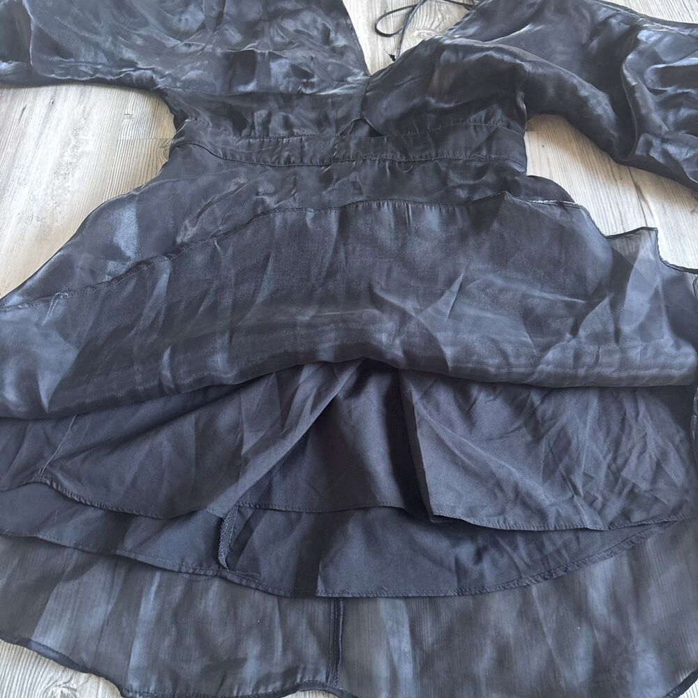 Day + Moon Cosplay Femme  Black Fit  Flare Dark Romantic Goth Dress Size M - Picture 10 of 13